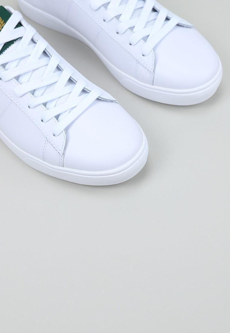 fred-perry-spencer-leather-blanco