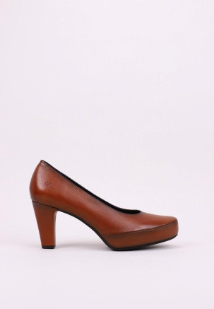 Wonders Pumps Damen Schuhe Heels mit Absatz Absatzschuhe khaki Leder Spain